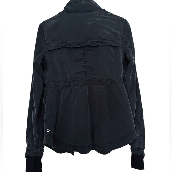 Lululemon Inner Peace Reversible Athletic Jacket Size 6 Gray - Picture 6 of 13